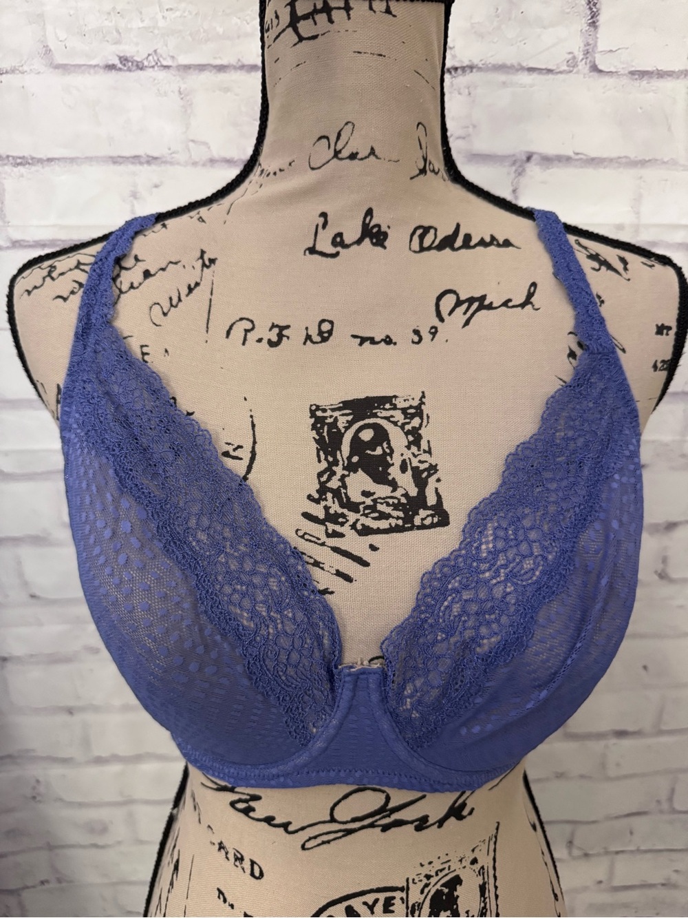 Natori Bra‎ Size 36DD Beyond Convertible Contour Underwire Purple Lace 722286